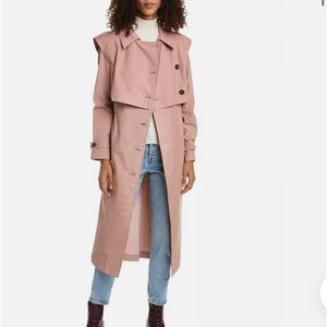 Ted Baker Talya Linen Blend Trench Coat, Dusky